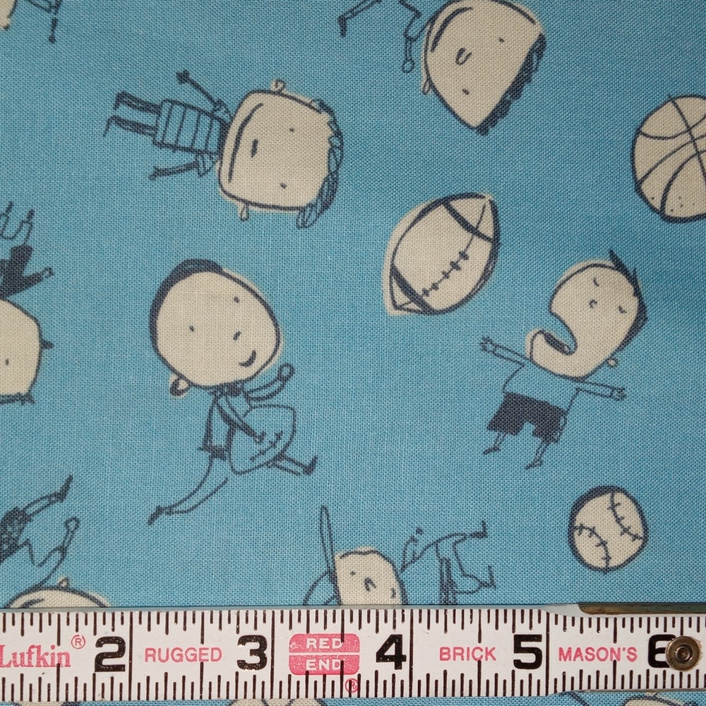 FREE SPIRIT Cotton Novelty Sewing Fabric BOYS TOSS - 2 Yards